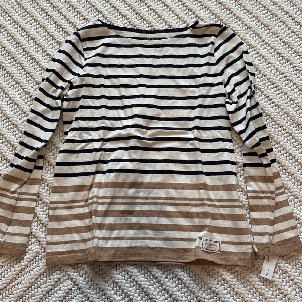 Talbots Petite Striped Blouse